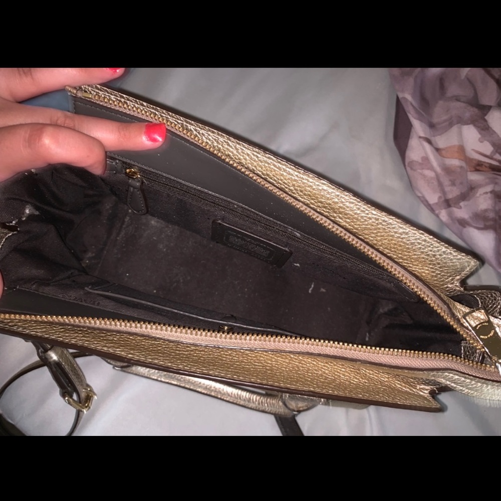 Gold Coach Crossbody Bag - Picture 3 of 5